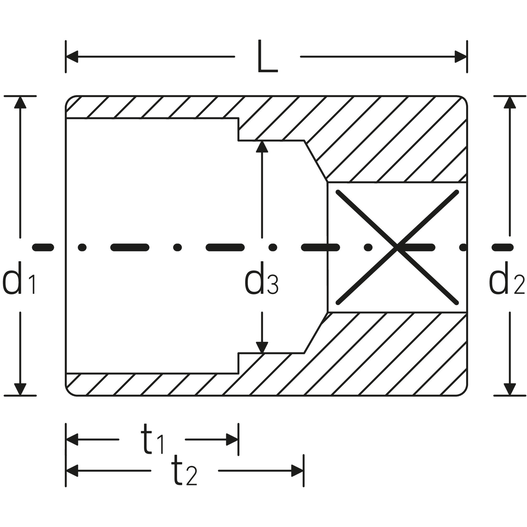 Soquete Sextavado STAHLWILLE 40 7 mm Encaixe 1/4" AS-Drive HPQ Made in Germany 3