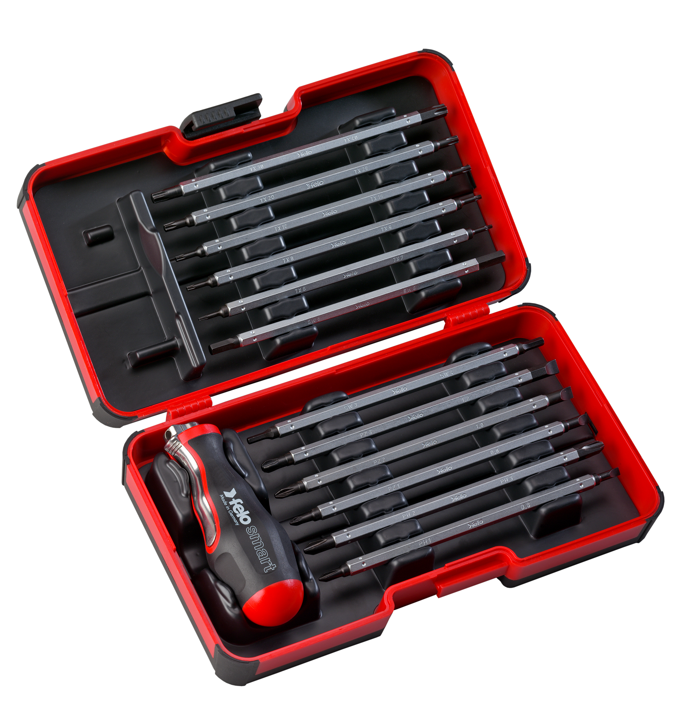 Jogo de Hastes Intercambiáveis FELO smart Evo 13 peças XL-Strongbox - Made in Germany